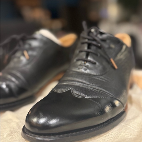 The Office Of Angela Scott Shoes - Elegant Black Leather Women's Oxfords